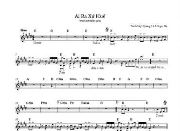 Ai ra xứ huế sheet có lời