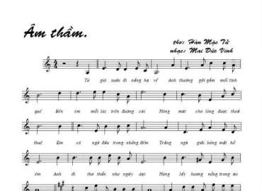 Âm thầm sheet có lời