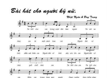 Bài Hát Cho Người Kỹ Nữ sheet có lời