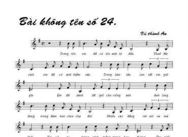 Bài Không Tên Số 24 sheet có lời