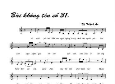 Bài Không Tên Số 31 sheet có lời