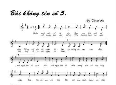 Bài Không Tên Số 5 sheet có lời