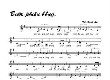 Bước Phiêu Bồng sheet có lời
