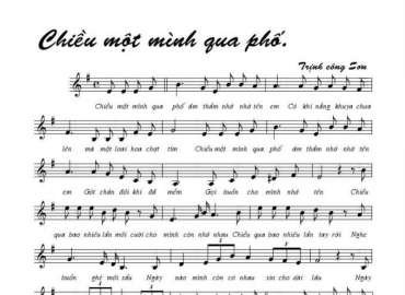 Chiều một mình qua phố sheet có lời