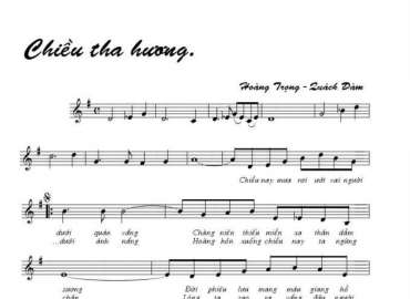 Chiều tha hương sheet có lời