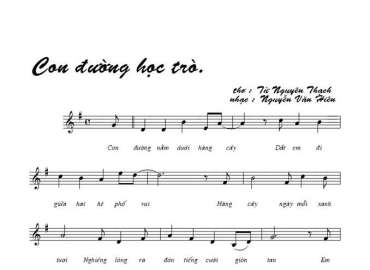 Con đường học trò sheet có lời