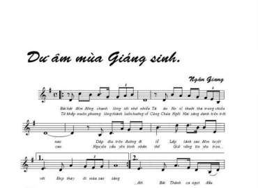 Dư Âm Mùa Giáng Sinh sheet có lời