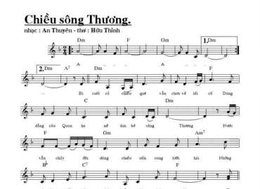 Chiều sông thương sheet có lời