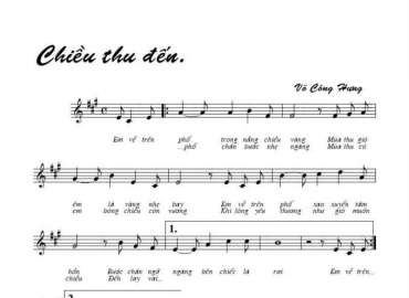 Chiều thu đến sheet có lời