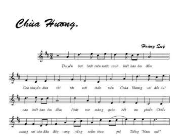 Chùa hương sheet có lời