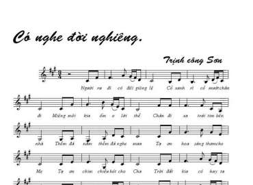 Có nghe đời nghiêng sheet có lời