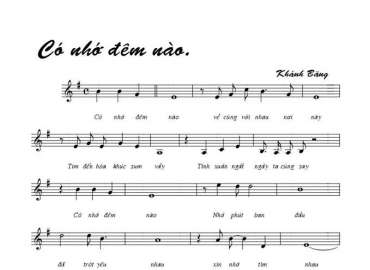 Có nhớ đêm nào sheet có lời