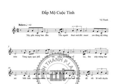 Đắp Mộ Cuộc Tình sheet có lời