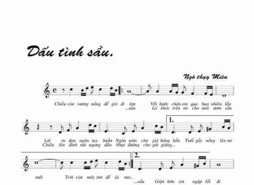 Dấu Tình Sầu sheet có lời