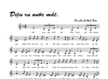 Điệu Ru Nước Mắt sheet có lời