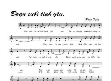 Đoạn Cuối Tình Yêu sheet có lời