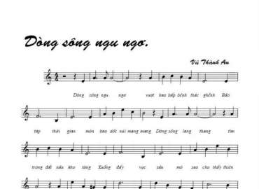 Dòng Sông Ngu Ngơ sheet có lời