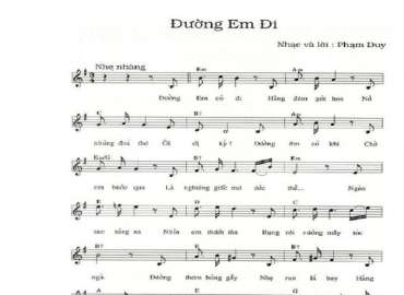 Đường Em Đi sheet có lời