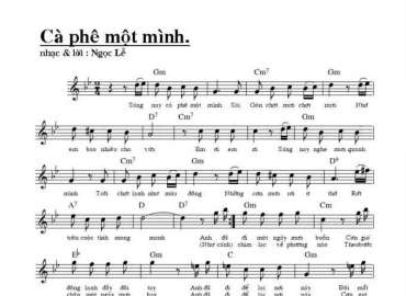 Cà phê một mình sheet có lời