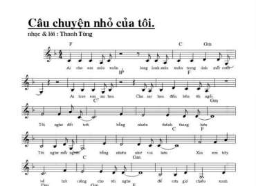 Câu chuyện nhỏ của tôi sheet có lời