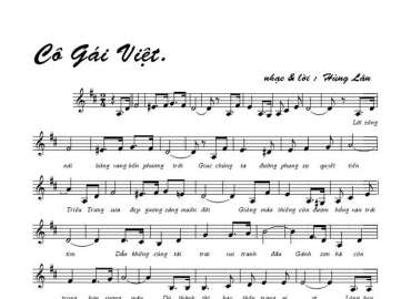 Cô gái việt sheet có lời