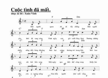 Cuộc tình đã mất sheet có lời