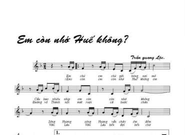 Em Còn Nhớ Huế Khồng? sheet có lời 