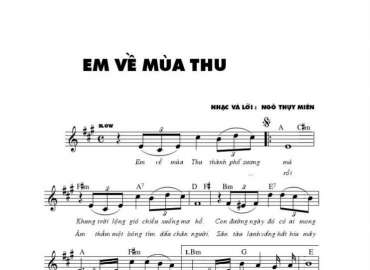 Em Về Mùa Thu sheet có lời 