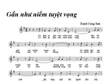 Gần Như Niềm Tuyệt Vọng sheet có lời 