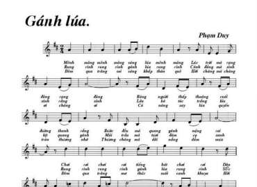 Gánh Lúa sheet có lời 