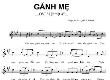 Gánh Mẹ sheet có lời 