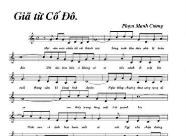 Giã Từ Cố Đô sheet có lời 