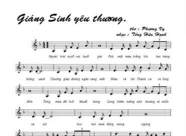 Giáng Sinh Yêu thương sheet có lời 