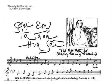 Gọi Em Là Đóa Hoa Sầu sheet có lời 