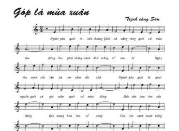 Góp Lá Mùa Xuân sheet có lời 