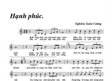 Hạnh Phúc sheet có lời 