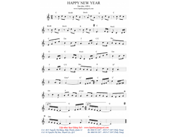 Happy New Year sheet