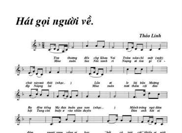 Hát Gọi Người Về sheet có lời 