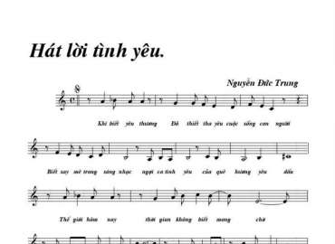 Hát Lời Tình Yêu sheet có lời 