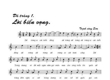 Lời Biển Vọng sheet có lời 