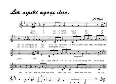 Lời Người Ngoại Đạo sheet có lời 