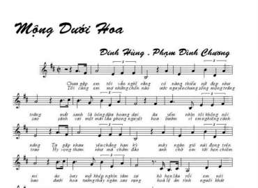 Mộng Dưới Hoa sheet có lời 