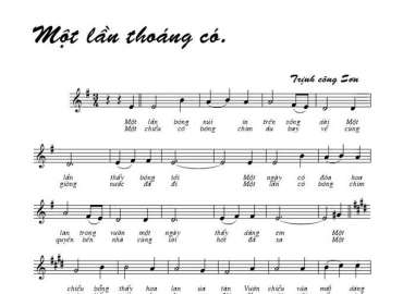 Một Lần Thoáng Có sheet có lời 