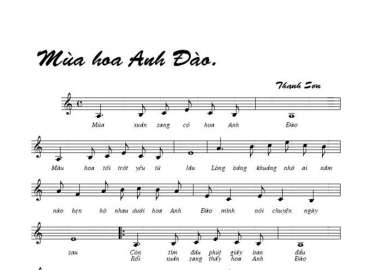 Mùa Hoa Anh Đào sheet có lời 