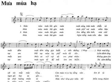 Mưa Mùa Hạ sheet có lời 