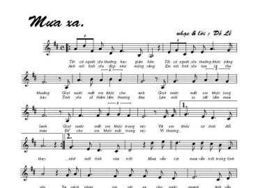 Mưa Xa sheet có lời 