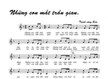 Những Con Mắt Trần Gian sheet có lời 