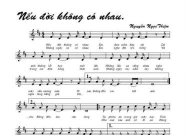 Nếu Đời Không Có Nhau sheet có lời 
