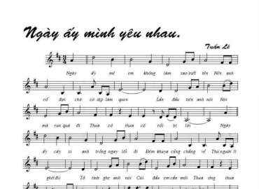 Ngày Ấy Mình Yêu Nhau sheet có lời 