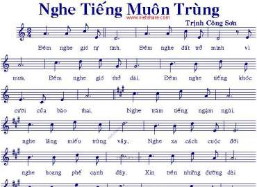 Nghe Tiếng Muôn Trùng sheet có lời 